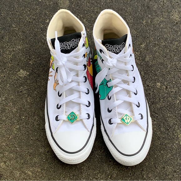 SOLD Converse x Scooby-Doo High Top Chuck Taylor Shoes // Collectible Character - Picture 3 of 9